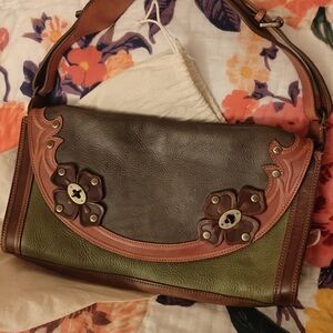 Tooled Mulberry Purse